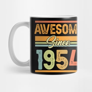 Awesome Since 1954 70th Birthday 70 Years Old Bday Mug